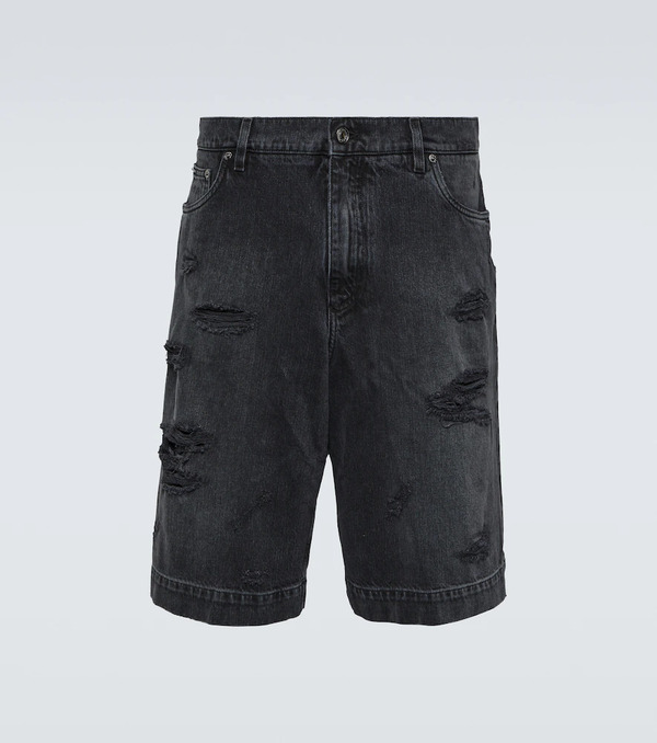 Dolce&gabbana Dolce&gabbana Distressed Denim Shorts 