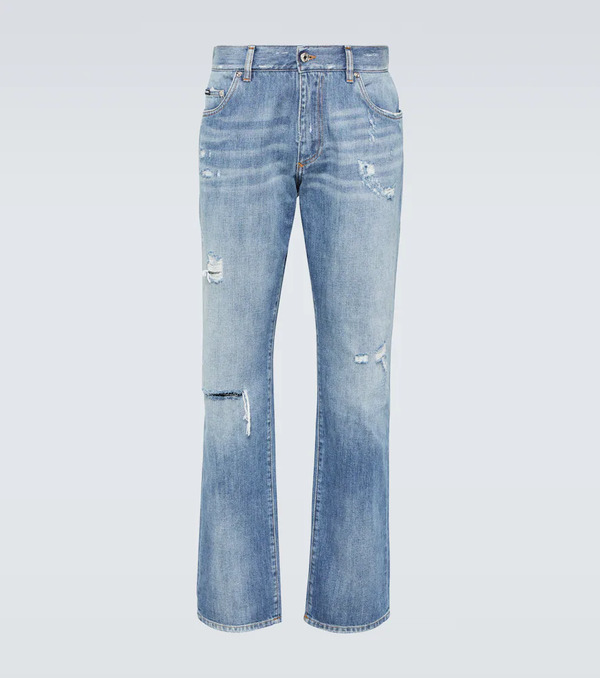  Dolce&gabbana Dolce&gabbana Distressed Straight Jeans 