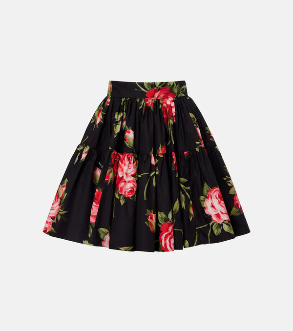  Dolce&gabbana Dolce&gabbana Floral Cotton Miniskirt 