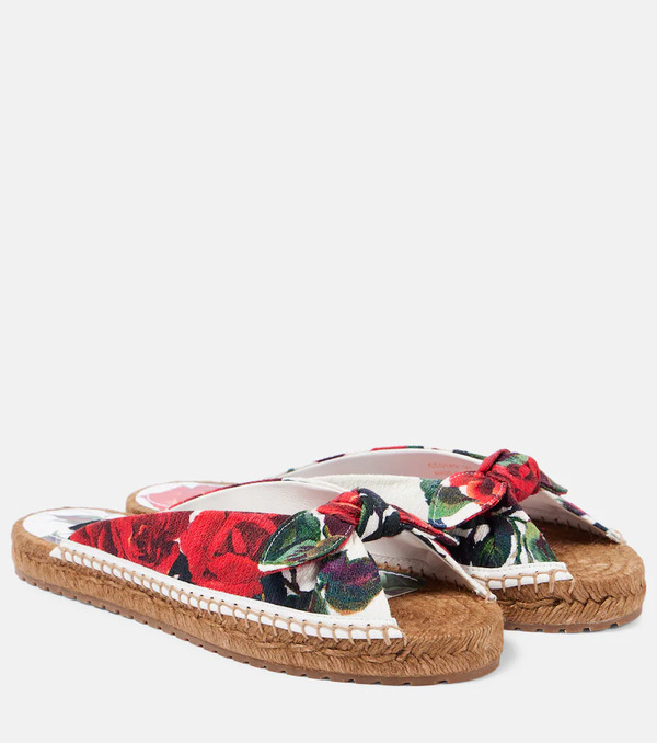  Dolce&gabbana Dolce&gabbana Floral Espadrille Slides 