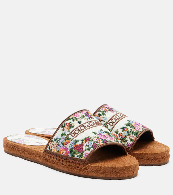  Dolce&gabbana Dolce&gabbana Floral Espadrille Slides 