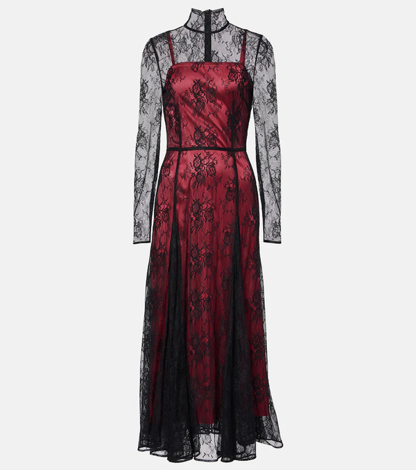  Dolce&gabbana Dolce&gabbana Floral Lace Midi Dress 