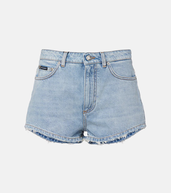  Dolce&gabbana Dolce&gabbana Frayed Denim Shorts 
