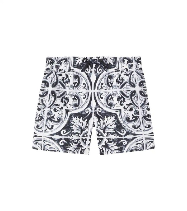  Dolce&gabbana Kids Dolce&gabbana Kids Baby Majolica Swim Trunks 