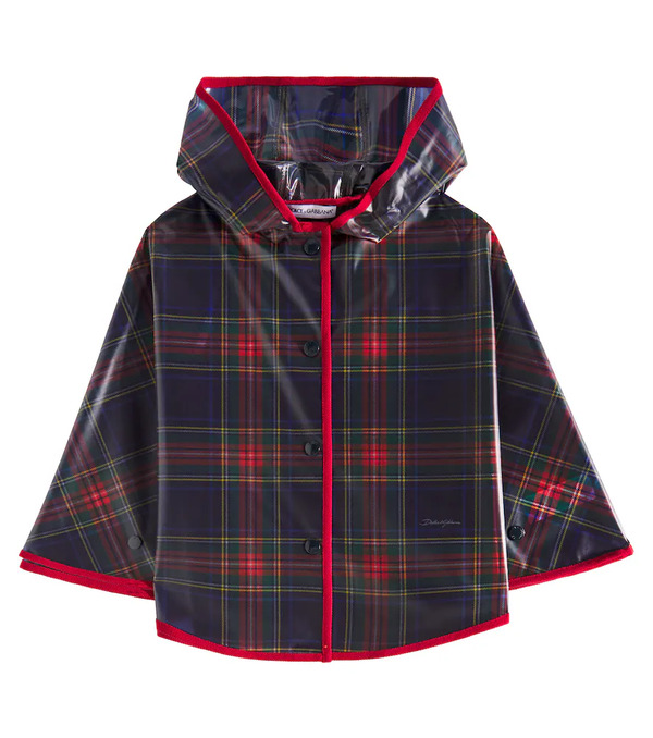  Dolce&gabbana Kids Dolce&gabbana Kids Checked Raincoat 