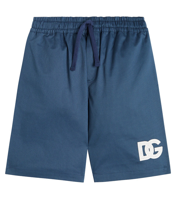  Dolce&gabbana Kids Dolce&gabbana Kids Dg Cotton-blend Jersey Shorts 