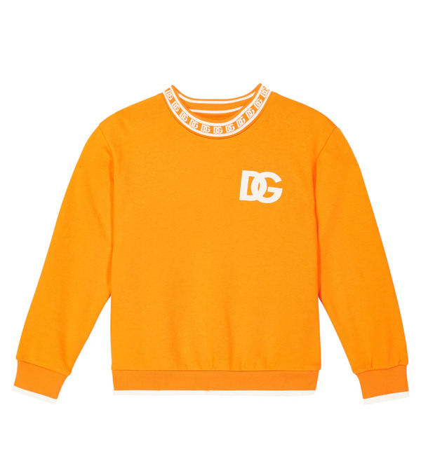  Dolce&gabbana Kids Dolce&gabbana Kids Dg Cotton Jersey Sweatshirt 