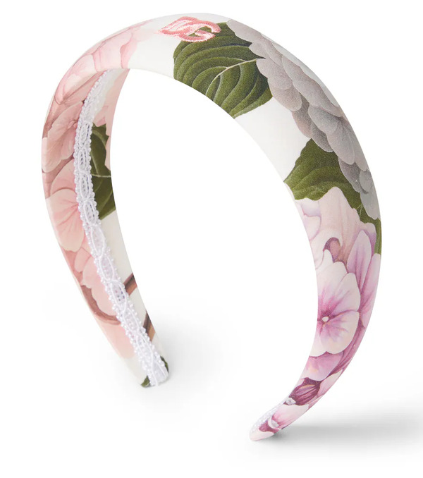  Dolce&gabbana Kids Dolce&gabbana Kids Dg Embroidered Floral Headband 