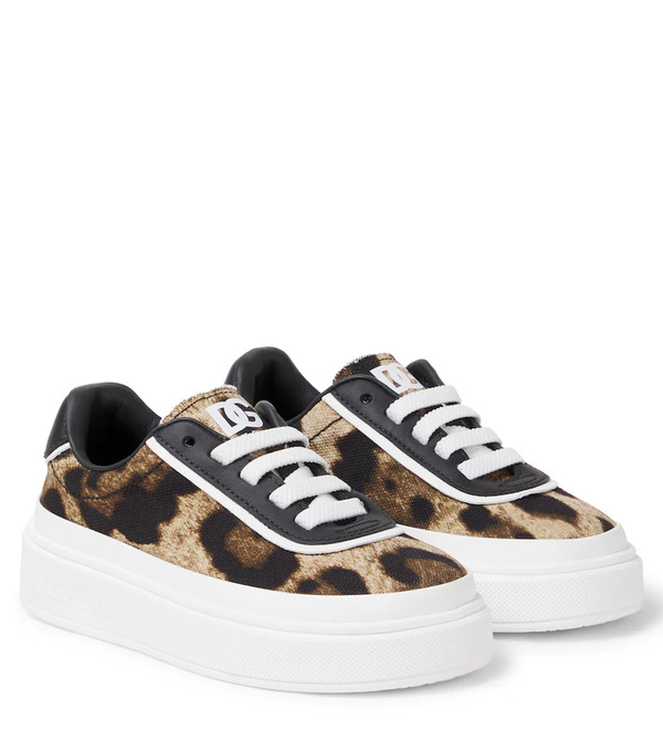  Dolce&gabbana Kids Dolce&gabbana Kids Dg Leopard-print Platform Sneakers 