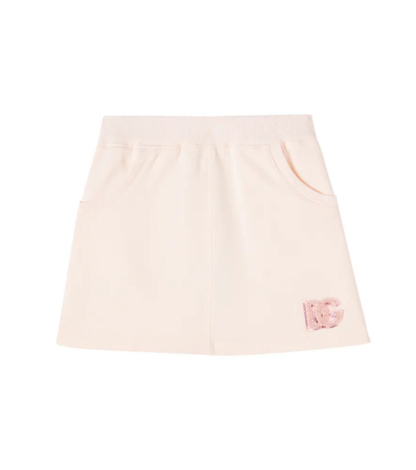  Dolce&gabbana Kids Dolce&gabbana Kids Dg Sequined Cotton Skirt 