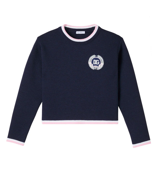  Dolce&gabbana Kids Dolce&gabbana Kids Dg Virgin Wool Sweater 