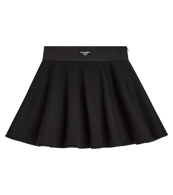 Dolce&gabbana Kids Dolce&gabbana Kids Flared Pleated Cotton Skirt 