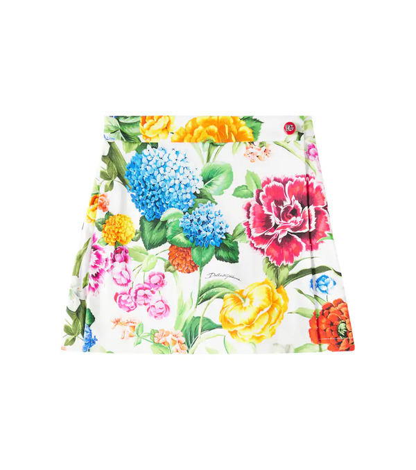  Dolce&gabbana Kids Dolce&gabbana Kids Floral Cotton-blend Shorts 