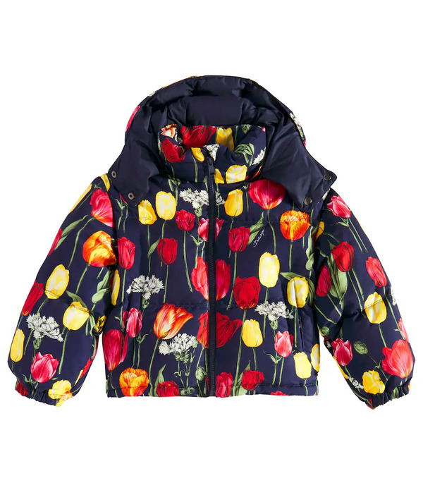  Dolce&gabbana Kids Dolce&gabbana Kids Floral Down Jacket 
