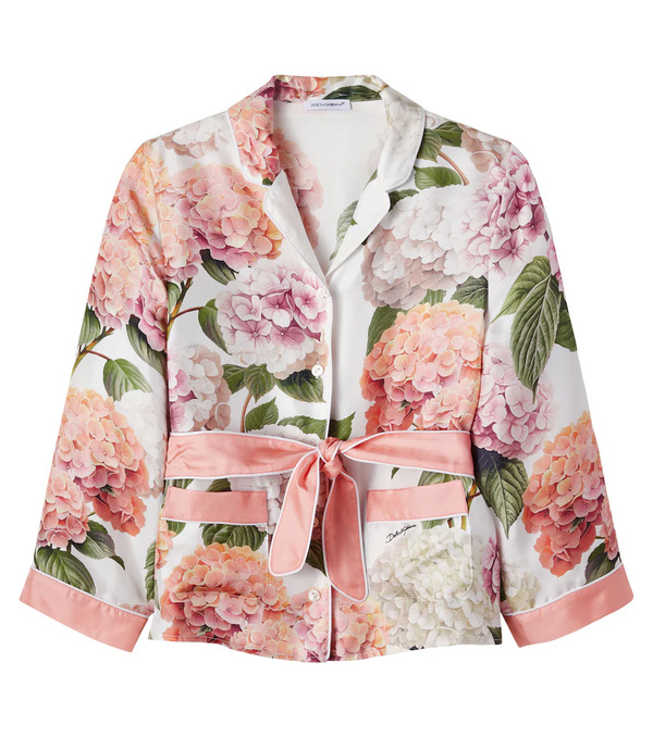  Dolce&gabbana Kids Dolce&gabbana Kids Floral Silk Shirt 