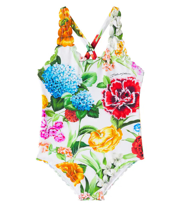  Dolce&gabbana Kids Dolce&gabbana Kids Floral Swimsuit 