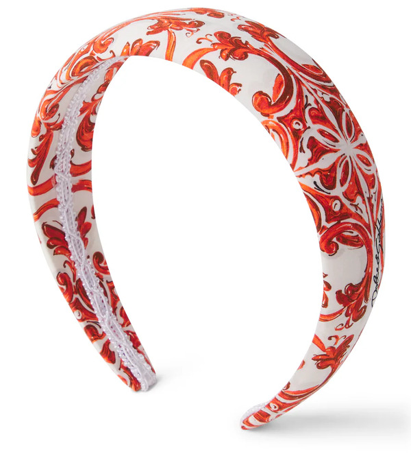  Dolce&gabbana Kids Dolce&gabbana Kids Majolica Cotton Headband 
