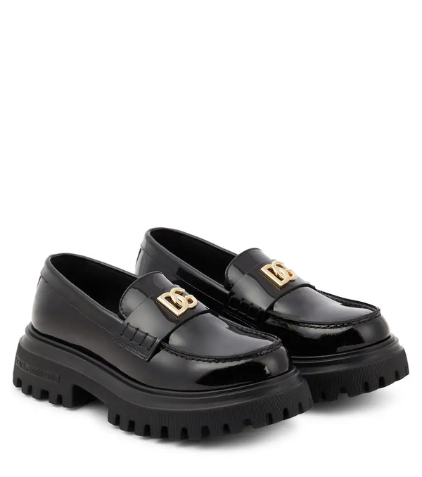  Dolce&gabbana Kids Dolce&gabbana Kids Patent Leather Loafers 