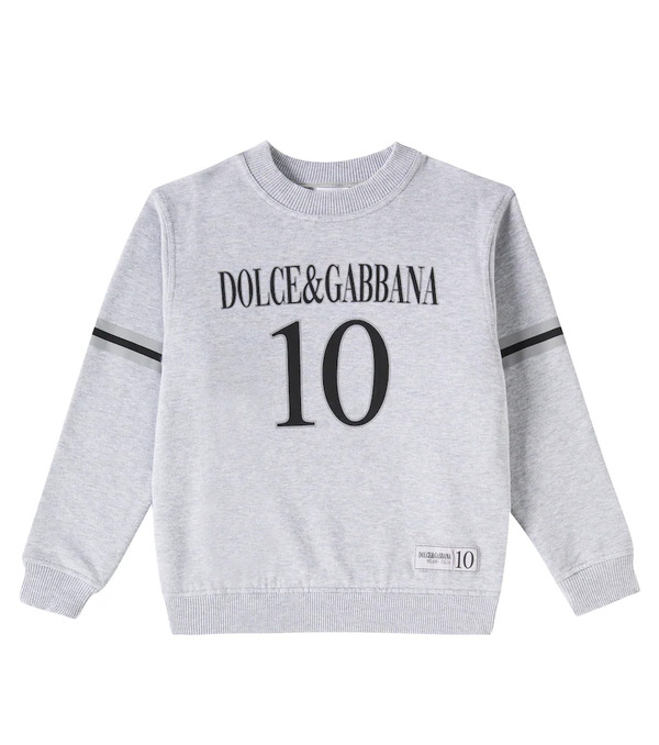  Dolce&gabbana Kids Dolce&gabbana Kids Printed Cotton Jersey Sweatshirt 