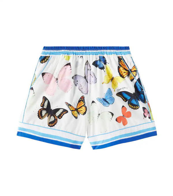  Dolce&gabbana Kids Dolce&gabbana Kids Printed Cotton Shorts 