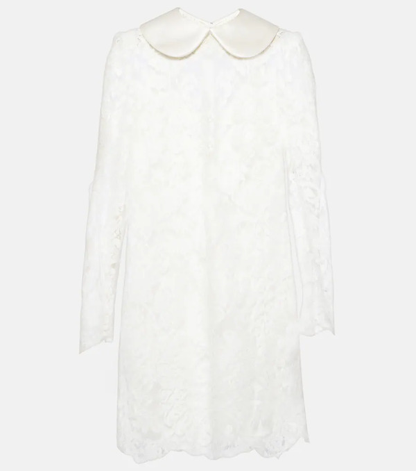  Dolce&gabbana Dolce&gabbana Lace And Satin Minidress 