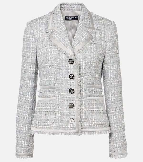  Dolce&gabbana Dolce&gabbana Lamã© Bouclã© Jacket 