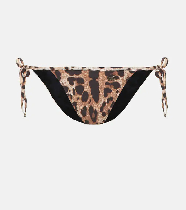  Dolce&gabbana Dolce&gabbana Leopard-printed Bikini Bottoms 