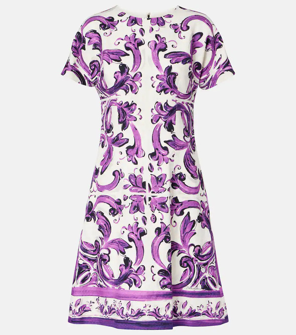  Dolce&gabbana Dolce&gabbana Majolica Printed Minidress 