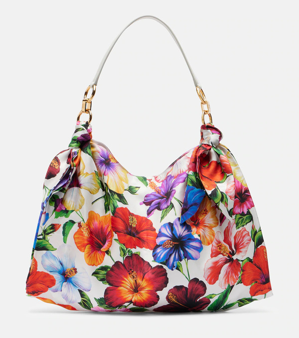  Dolce&gabbana Dolce&gabbana Medium Floral Satin Shoulder Bag 