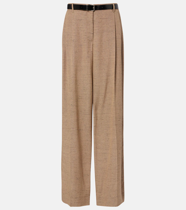  Dolce&gabbana Dolce&gabbana Pleated Belted Wide-leg Pants 