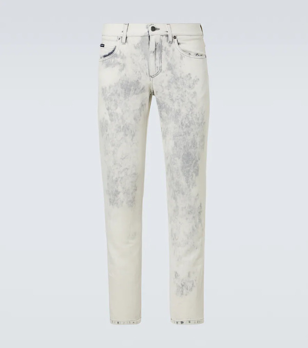  Dolce&gabbana Dolce&gabbana Printed Straight Jeans 
