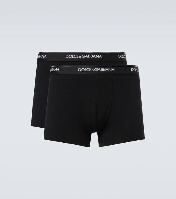  Dolce&gabbana Dolce&gabbana Set Of 2 Cotton-blend Briefs 