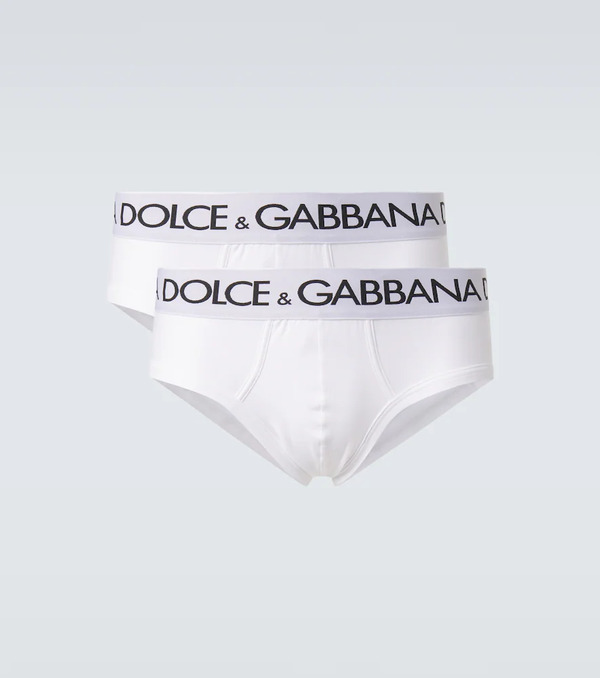  Dolce&gabbana Dolce&gabbana Set Of 2 Cotton-blend Jersey Briefs 