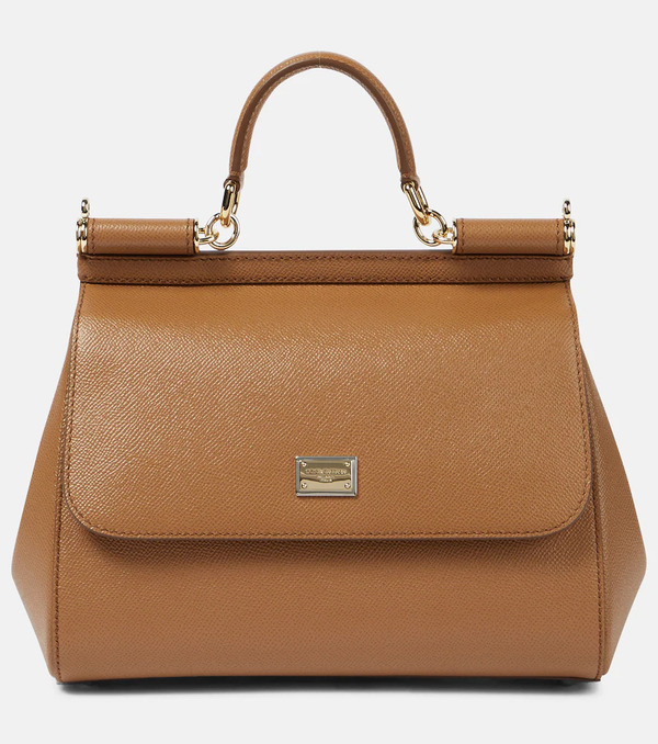 Dolce&gabbana Dolce&gabbana Sicily Large Leather Shoulder Bag 