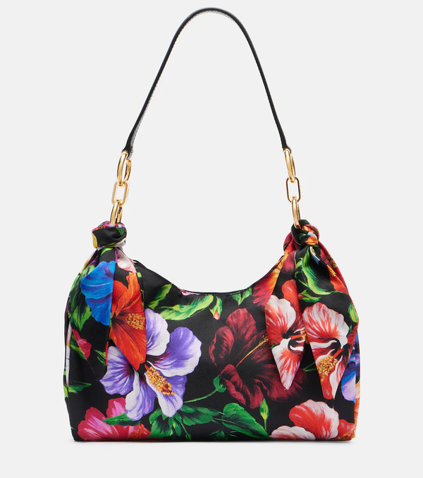  Dolce&gabbana Dolce&gabbana Small Floral Satin Shoulder Bag 