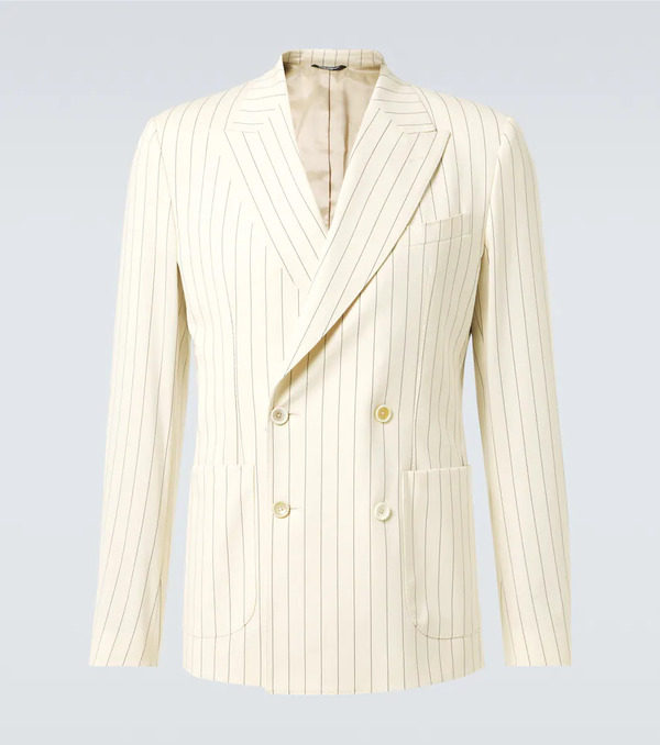  Dolce&gabbana Dolce&gabbana Striped Cotton-blend Blazer 