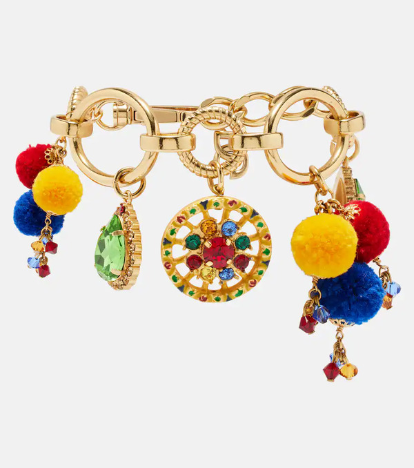  Dolce&gabbana Dolce&gabbana Taormina Embellished Charm Bracelet 