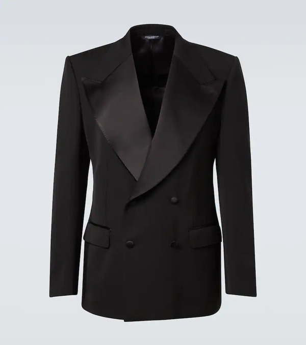  Dolce&gabbana Dolce&gabbana Wool And Silk-blend Tuxedo Jacket 