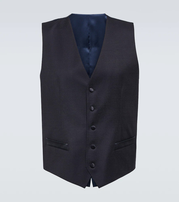  Dolce&gabbana Dolce&gabbana Wool And Silk-blend Vest 