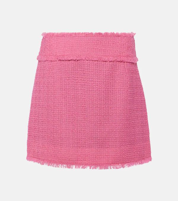  Dolce&gabbana Dolce&gabbana Wool-blend Tweed Miniskirt 