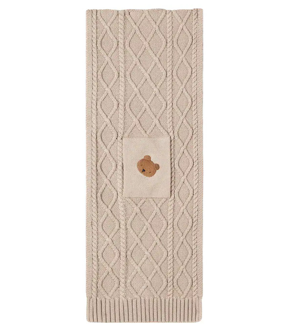  Donsje Donsje Aatos Cable-knit Cotton Scarf 