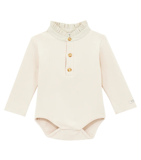  Donsje Donsje Baby Bouches Cotton-blend Bodysuit 
