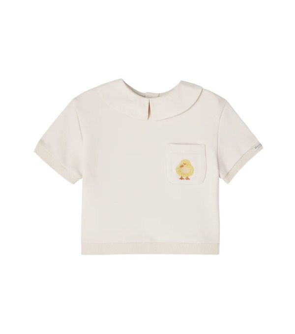  Donsje Donsje Baby Dientje Embroidered Cotton Sweater 