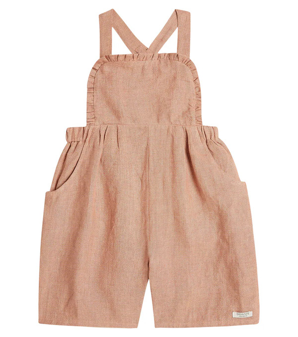  Donsje Donsje Bou Ruffled Linen-blend Overalls 