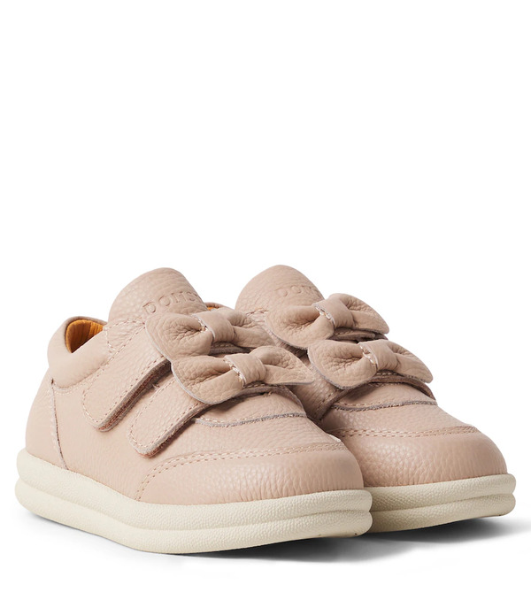  Donsje Donsje Loena Bow-detail Leather Sneakers 