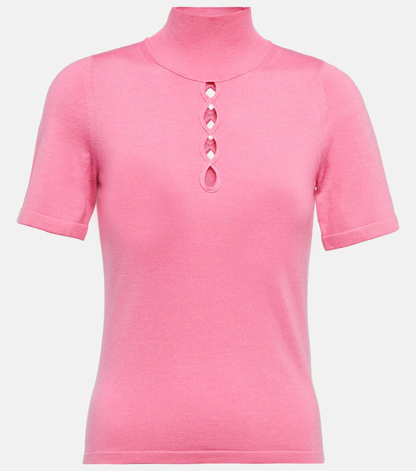  Dorothee Schumacher Dorothee Schumacher Cut-out Wool-blend Top 