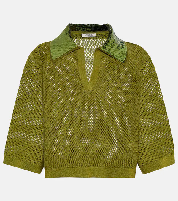  Dorothee Schumacher Dorothee Schumacher Essential Ease Wool-blend Crop Top 