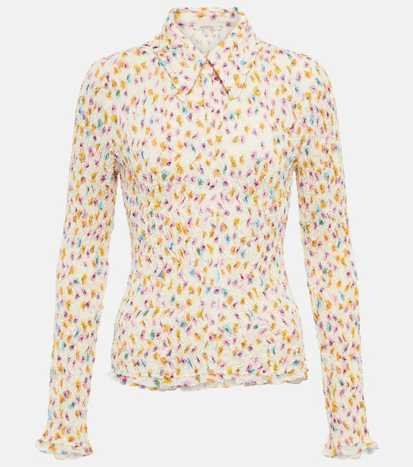  Dorothee Schumacher Dorothee Schumacher Floral Plissã© Top 