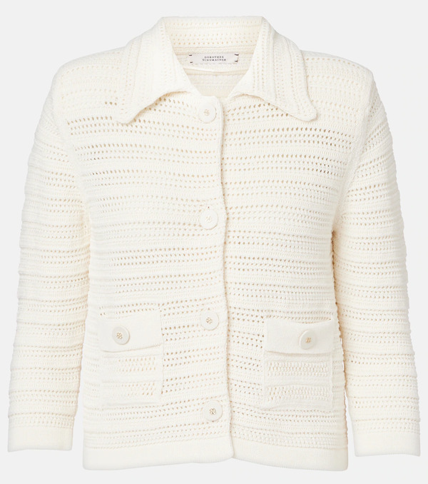  Dorothee Schumacher Dorothee Schumacher Precise Pointelle Cotton-blend Cardigan 
