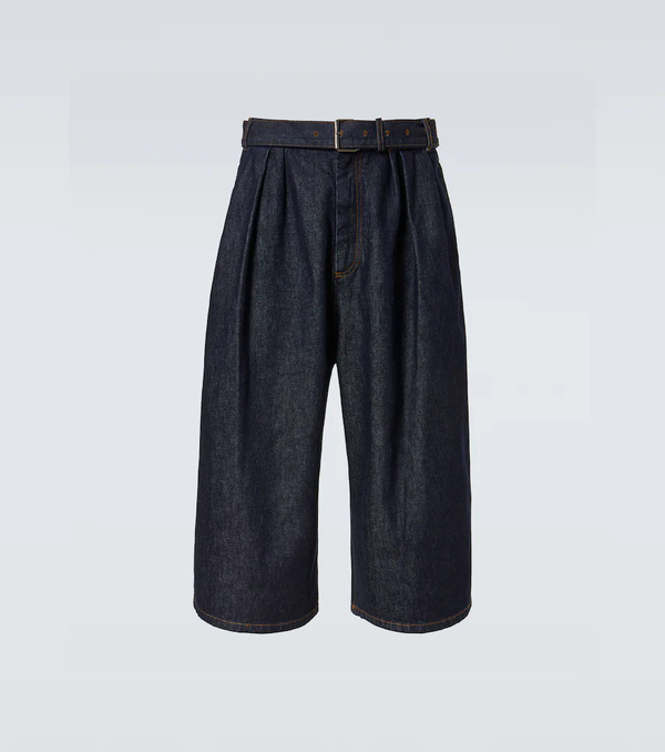  Dries Van Noten Dries Van Noten Belted Denim Bermuda Shorts 